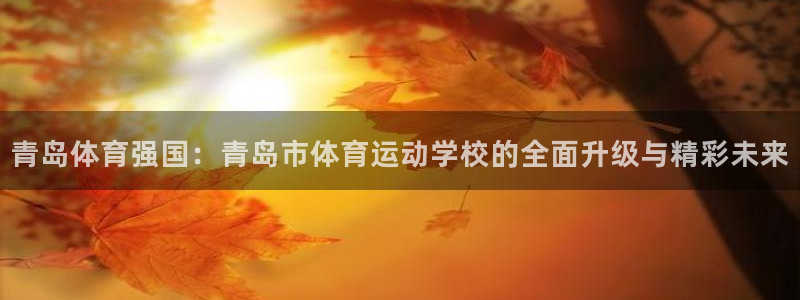 竞技宝官网下载安装：青岛体育强国：青